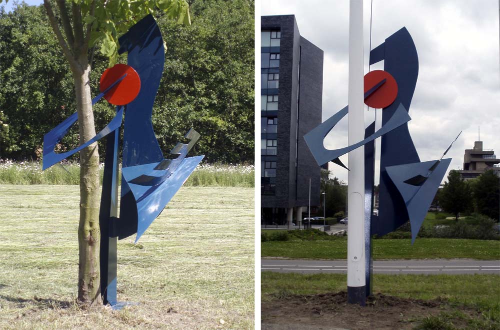 Boombeeld/lantaarnpaalbeeld: Lente als altijd/Tree Sculpture/lamp post sculpture: Spring as Always | 2010 | 260x140x120 | private collection