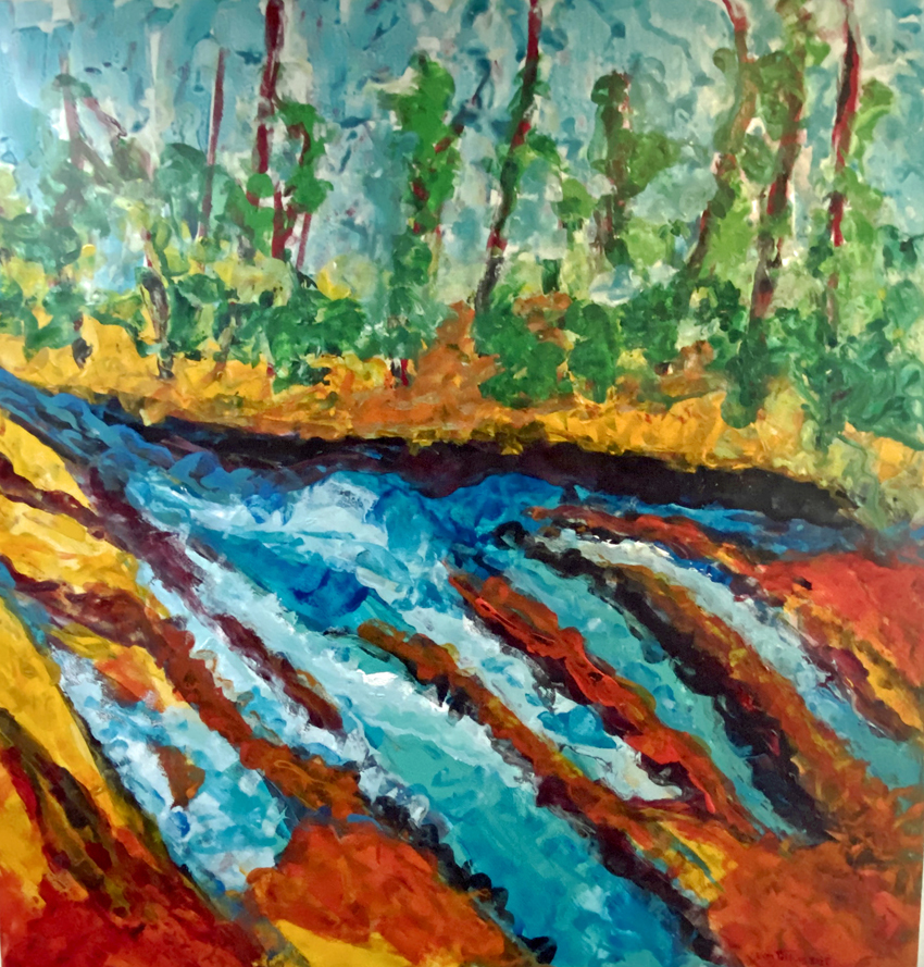 Bij de Flaes | 2025 | 110x110 | acryl